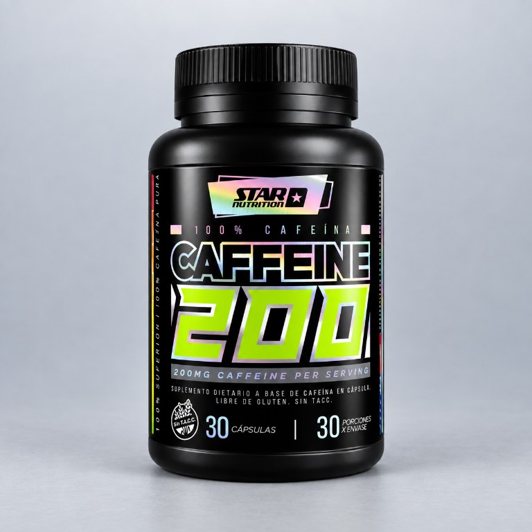STAR NUTR CAFFEINE 200 X 30CAPS. — vista 1