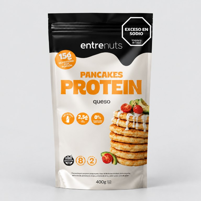 Pancake proteico Entrenuts sabor queso, 400 g