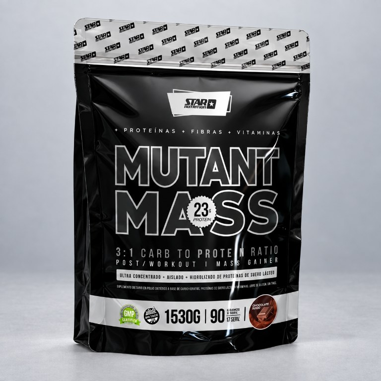STAR NUTR MUTANTMASS CHOCOLATE SUIZO X 1,5K Ganador de masa muscular. — vista 2