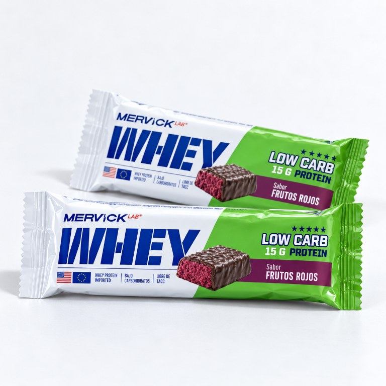 mervick MERVICK LOW CARB BAR 46GR FRUTOS ROJOS x 12 UNIDADES — vista 2