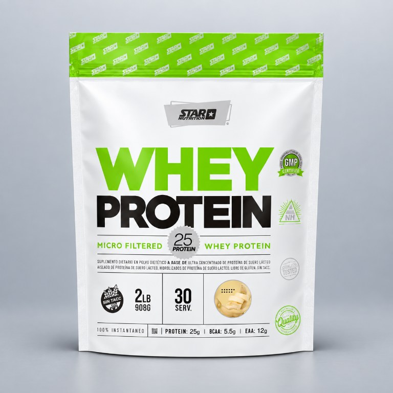 STAR NUTR WHEY PROTEIN BANAN X 2LB — vista 1