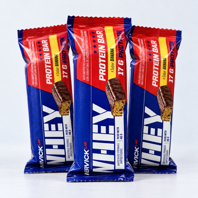 mervick WHEY PROTEIN BAR SABOR BANANA 46 GRS 35% PROTEIN — vista 3