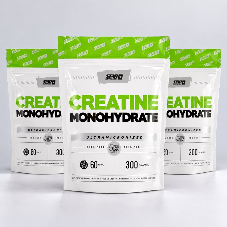 STAR NUTR CREATINA MONOHIDRATO EEUU X 300 GRS.DOYPACK SABOR/NEUTRA — vista 3