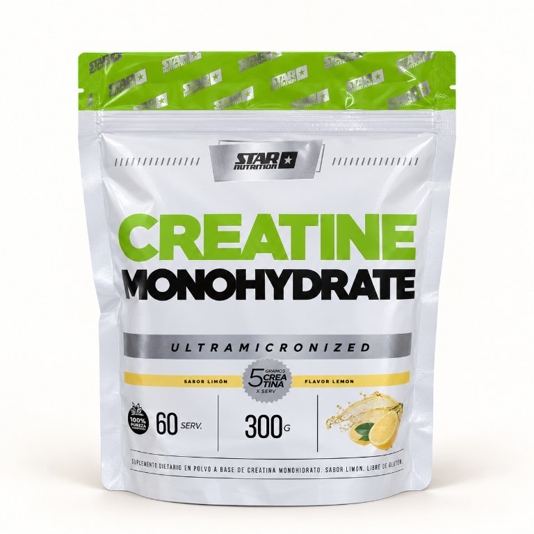 Doypack Star Nutrition creatina monohidrato sabor limón de 300 g