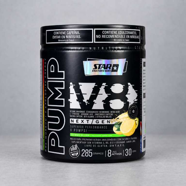 STAR NUTR PUMP V8 LIMA LIMON X 285 GRS. — vista 1