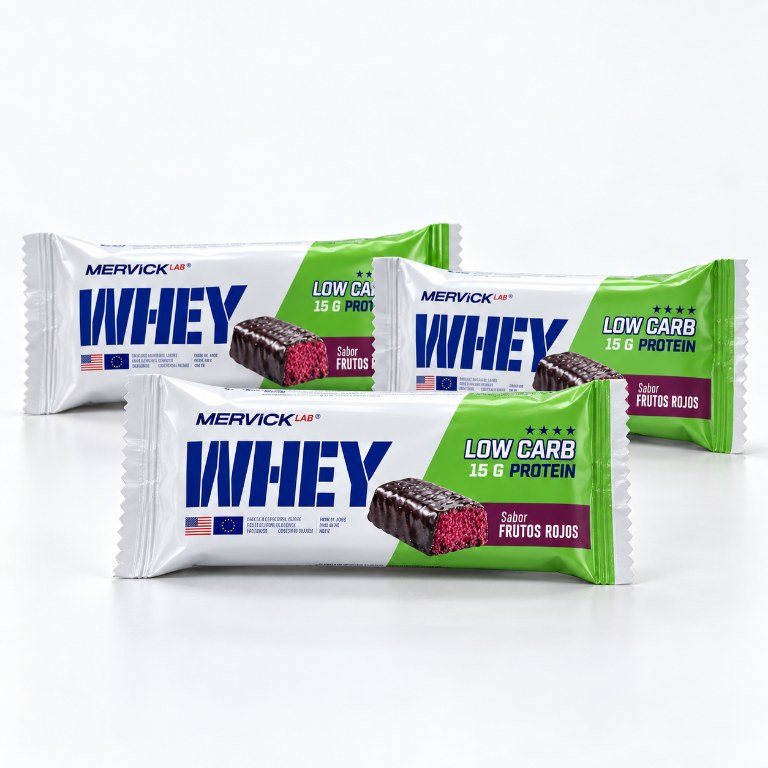 mervick MERVICK LOW CARB BAR 46GR FRUTOS ROJOS x 12 UNIDADES — vista 3